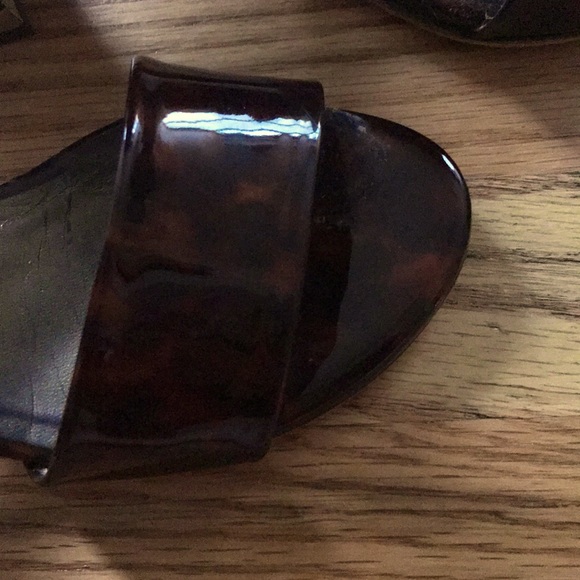 Stuart Weitzman Sandals - tortoise patent - Picture 3 of 4